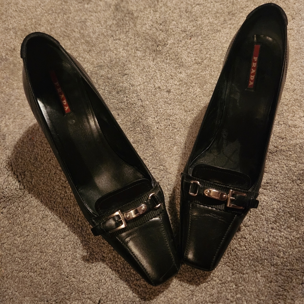 Vintage Prada Kitten Heels Size 38.5